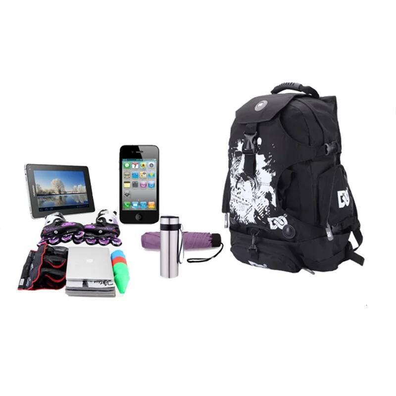 Men Women Roller Backpack Inline Skating Shoes Boots Carry Bag Kid Ice Skates Storage Knapsack Outdoor Sports Bags high-quality