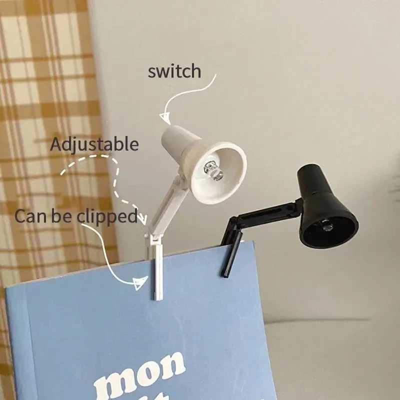 LED Mini Desk Lamp Foldable Magnetic Night Light Bedroom Study Reading Book Lamps With Clip Eye Protection Bedside LightsXJ250703