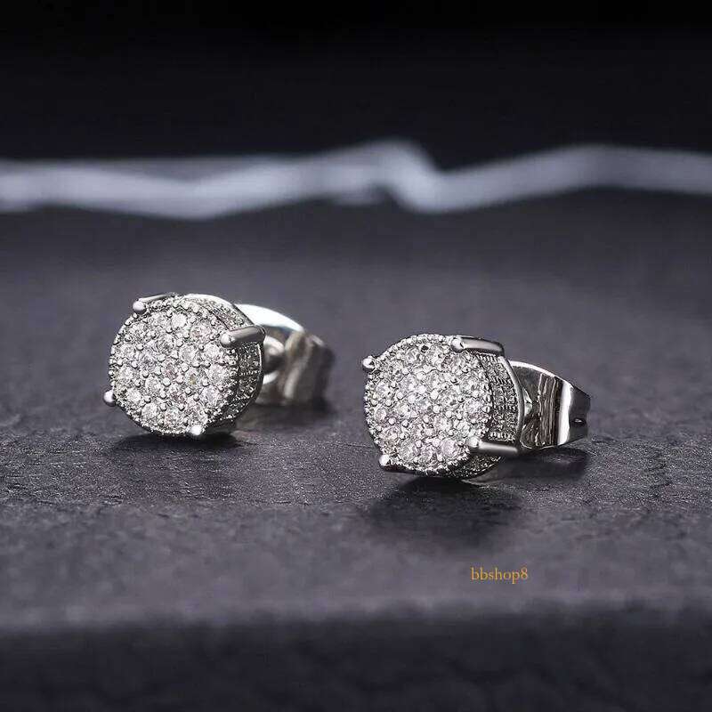 Stud Sier Earrings Vvs moissanite Men Women Hip Hop Rock Rapper Band Dinner Party Designer Jewelry