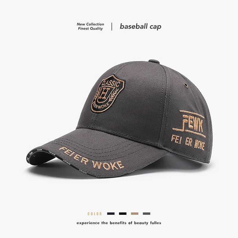 Popar New College Shield Student Trendy Baseball Cap M Fem Street Sunshade Heavy Metal Style Rap Hip Hop Stata Hat X250704
