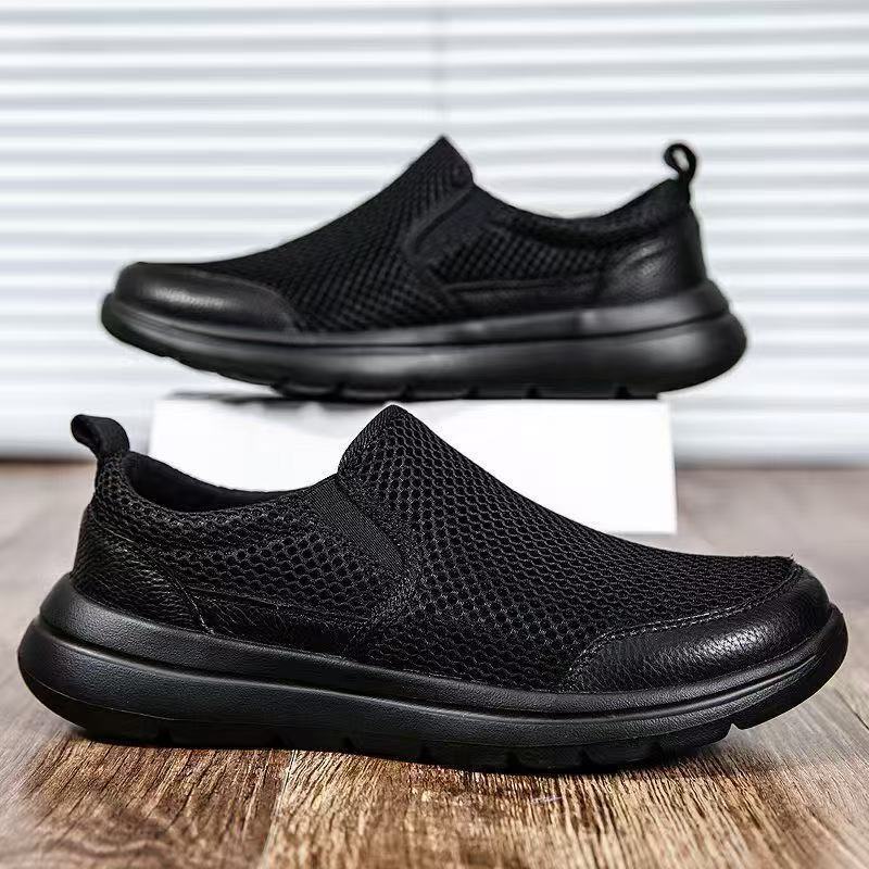 Foreign trade mesh shoes, breathable and simple casual shoes for spring and summer, designer shoes for outdoor walking, lightweight men's sports 