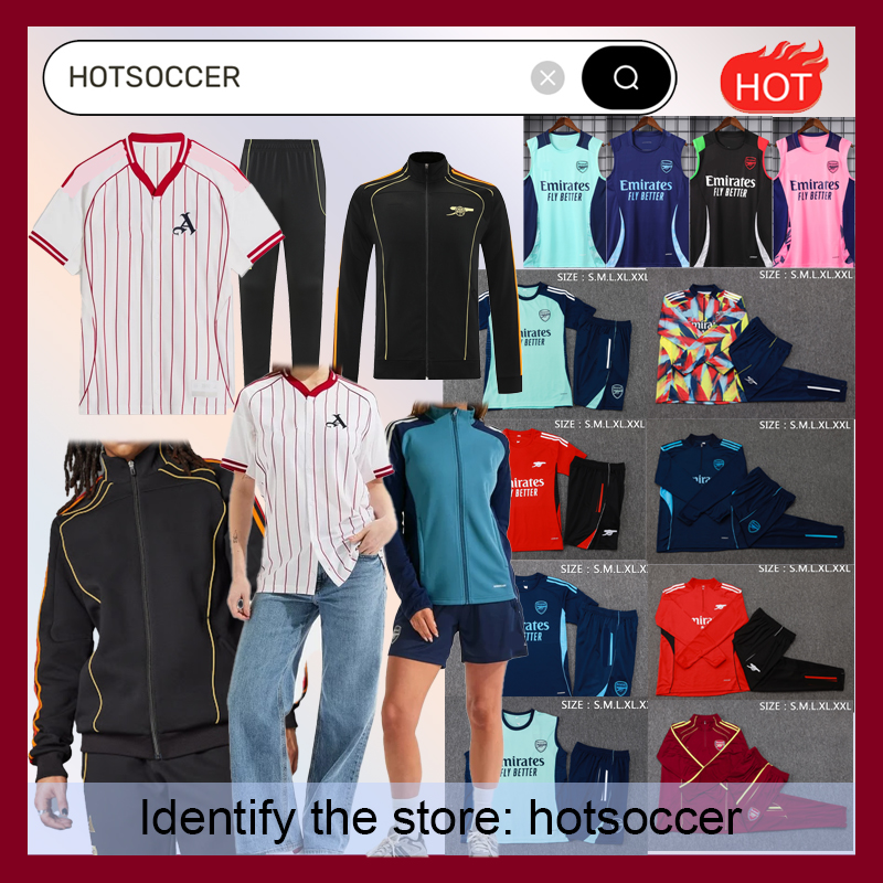 2025 AArsenalll American baseball uniform and football tracksuit jacket vest Short sleeved sportswear men and kids hotsoccer