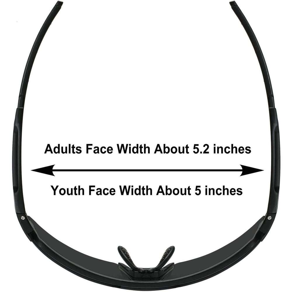 Two For 3 Sizes Adults and Youth Polarized Sunglasses Men Women Outdoor Sport Baseball Glasses UV400 Cycling Eyewear