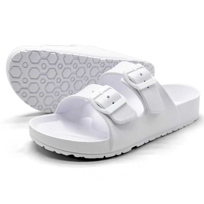 Comwarm Womens Fashion Summer Slippers New Outdoor Soft Sole Non-slip Beach Sandals Casual EVA Slides Couple House Flat Slippers W250704
