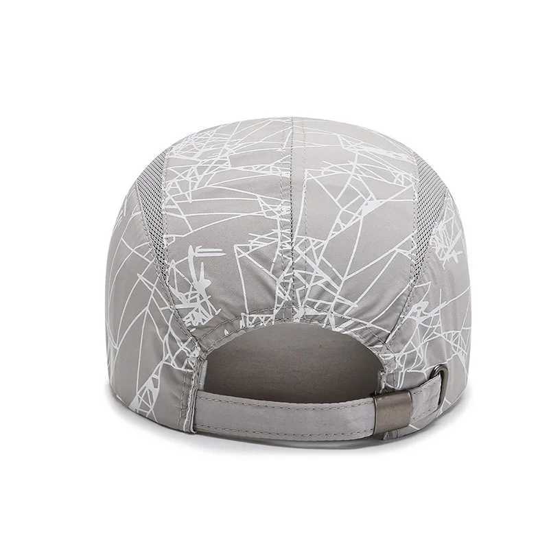 Men Quick Dry Mesh Baseball Cap Summer Breathable Outdoor Sport Sunscreen Sun Visors Fashion Geetric Print M Snapback Hats X250704