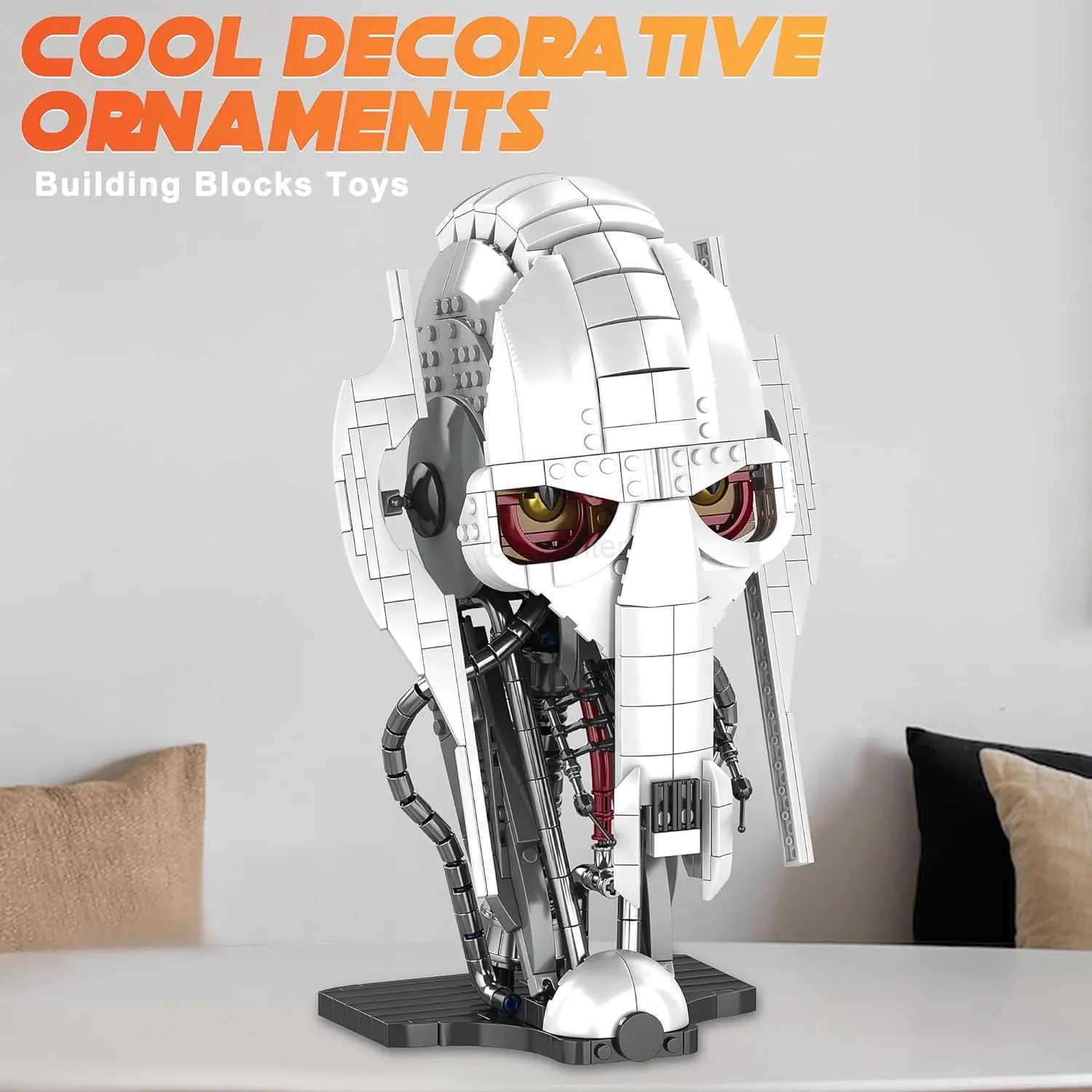 DISNEY 788pcs MOC Idea General Grievous Helmet Building Blocks Bricks Model Helmet Collection Assembling Toys for Children Adults Gift W20250704