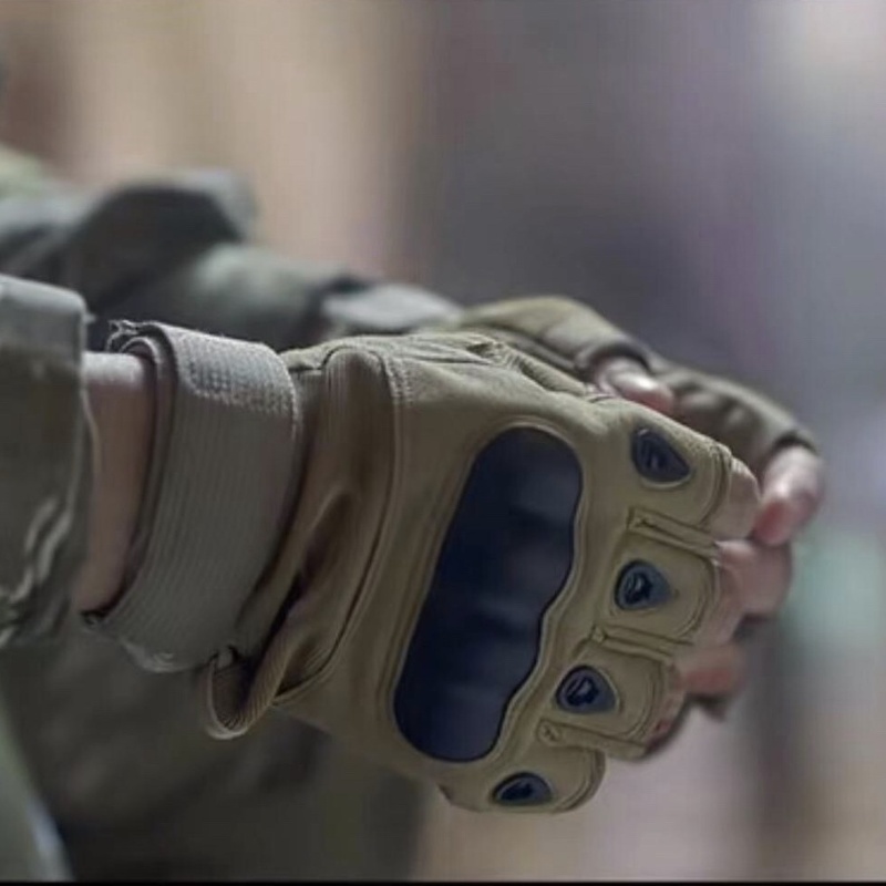 Tactical gloves fingerless glove men outdoor active cycling hiking rock climbing fishing hunting breathable anti slip wearproof gloved unisex size m-x