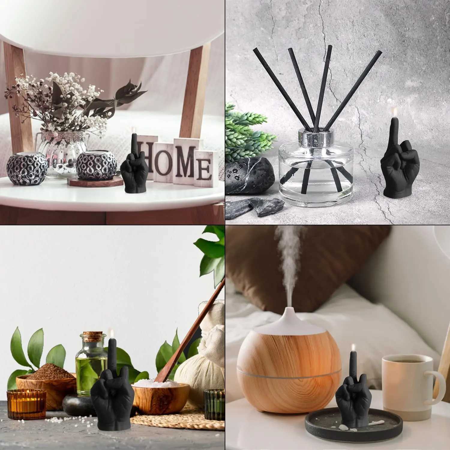 inger Scented Candle Room Decor Aesthetic Fragrance Soy Wax Aromatherapy Hand Gesture Candles Desk Statues Sculpture Decor W250704