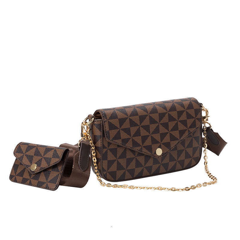 Lanjia Lacel Urwebin New Bags Niche Design Women S Printed Plaid Chain Square Spring Summer Versatile Two Piece Set Small Single Shoulder Crossbody Ba