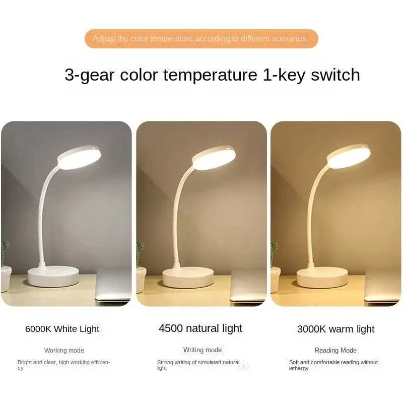 Led Table Desk Lamps Eye Protection Usb Rechargeable Learning Lights Childrens Bedroom Bedside Adjustable Reading Night Light XJ250703