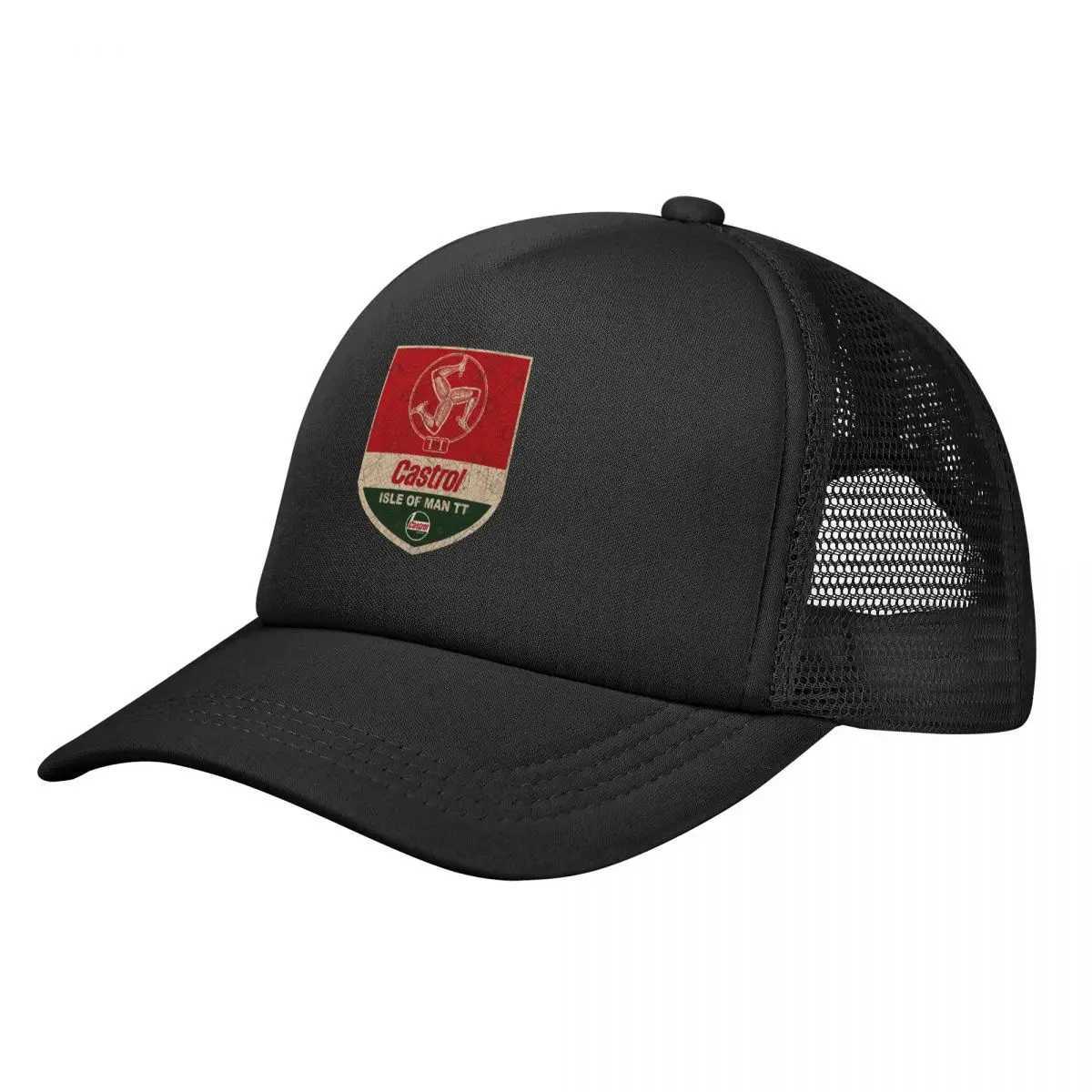 Isle Of Man Tt Motorcycle Race Trucker Cap Men Wen Retro Hats Trucker Hat Sun Hats Adjustable Mesh Baseball Cap Summer X250704