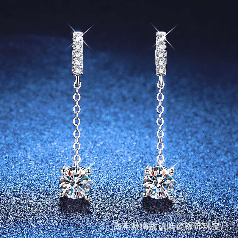 S925terling S925ier ClaS925S925ic Four-Prong TaS925S925el EarringS925 JapaneS925e and Korean S925imple Ear Line 1 caratS925 MoiS925S925anite 295