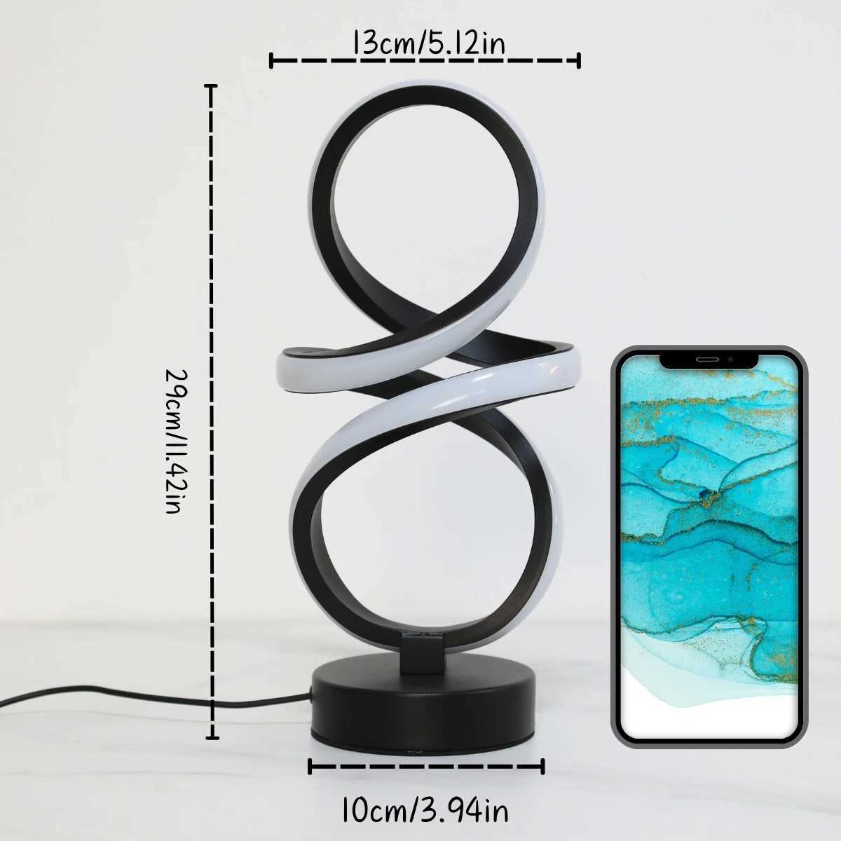 LED table lamp - dimmable bedside reading light artistic decoration suitable for bedrooms study rooms and living roomsXJ250703