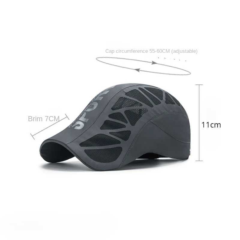Men Sun Beret Hats Summer Cap Golf Driving Cabbie Hat Fashion Letter Beret Hat Casquette Baseball Cap Breathable Net Mesh Sunhat X250704