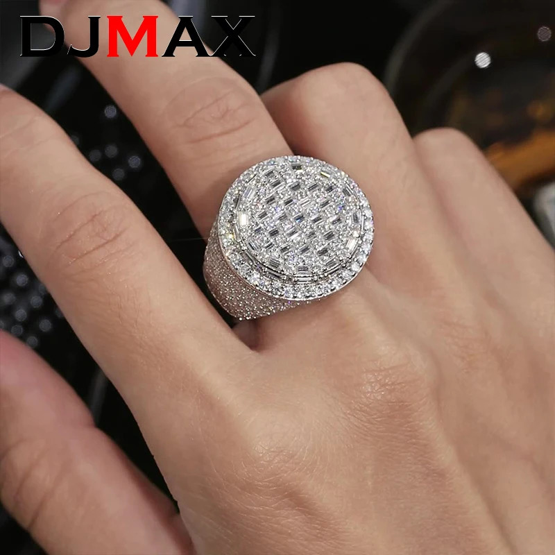 DJMAX Premium Ring for Women Hip Hop Personality Original 925 Sterling Silver Jewelry Men Diamond Ring 250716