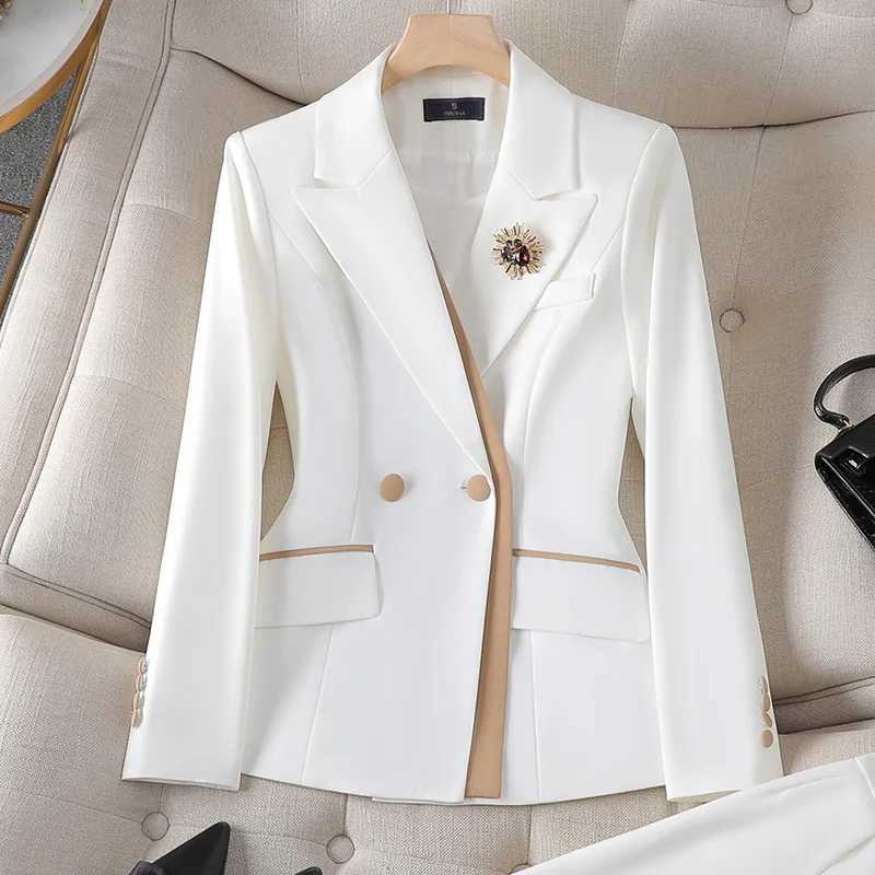 ZJYT Office Lady Formal Blazer Pants Suits 2 Piece Matching Set Women Conjunto Para Mujeres Spring New Trousers Sets Outfit X250704