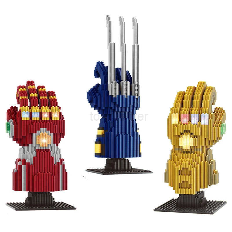 Disney Marvel Legends Building Blocks Iron Man Spider Man Groot Building Blocks Rocket Raccoo Toys Gifts For Children W20250704