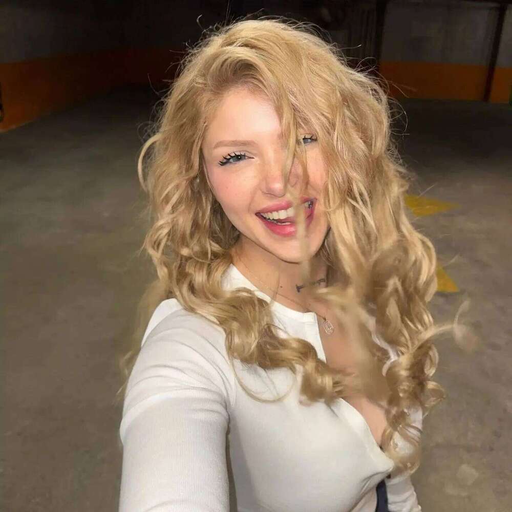 Deep Curly Lace Frontal For Women Cosplay Blonde wig High Quality Synthetic Wigs