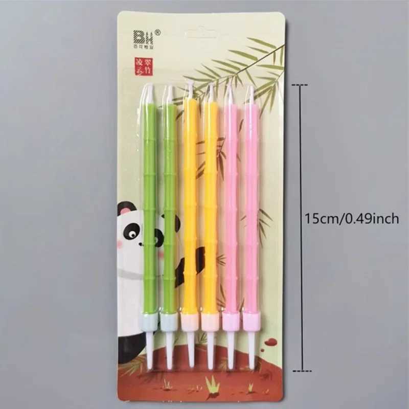 6pcs Green Birthday Candle Child Halloween Sparkles Funny Candle Funny Girl Cake Decoration Party Supplies Wedding Candles W250704