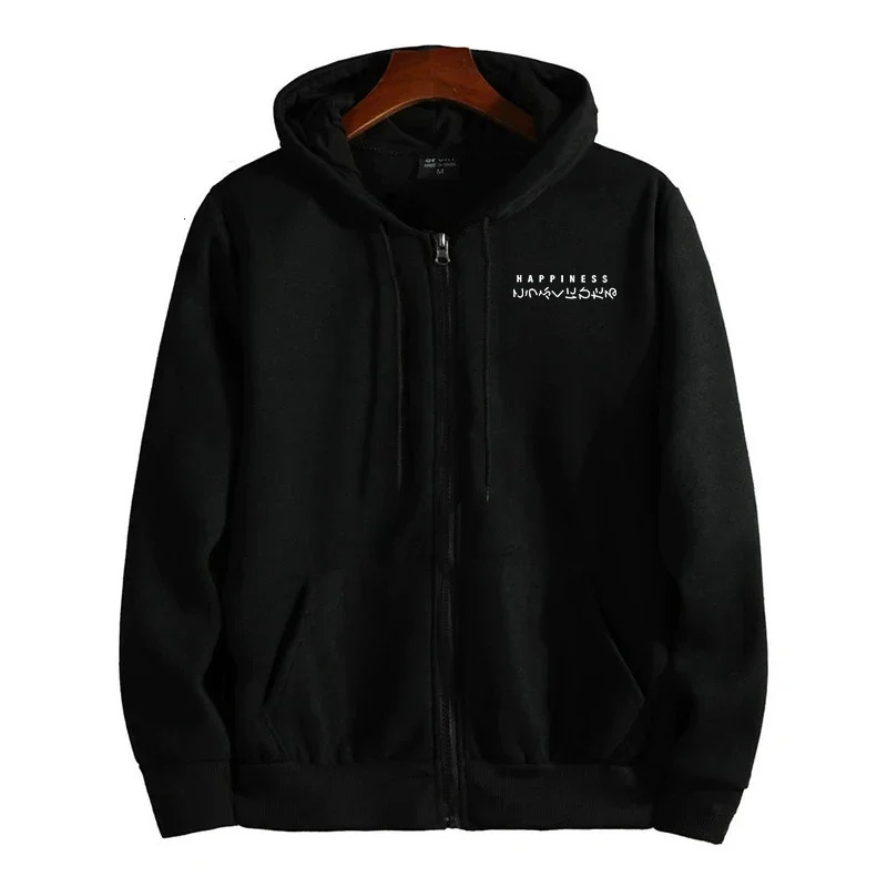 Mens Outerwear Printed Zipper Hoodie Overcoat Casual Sports Jogging Men Sweatshirts Clothing 2025 Fashion Versatile Tops Jacket 250704