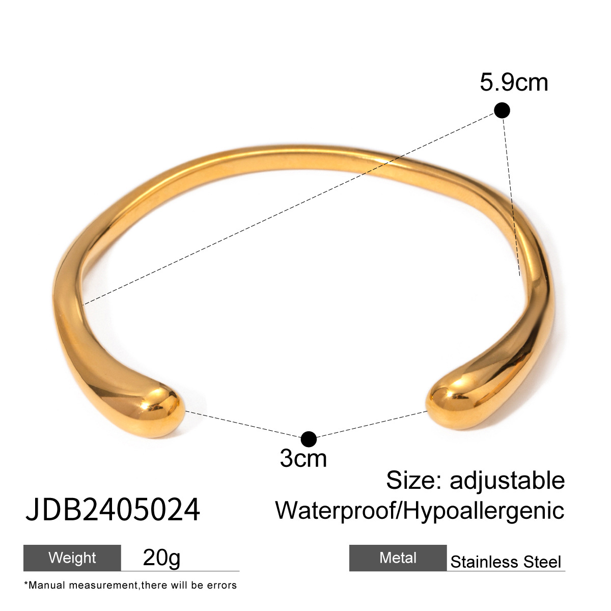25 Luxury Jewelry Designer Bracelet Titanium Steel Plated 18 Gold Pearl Bracelet High End Sensation Open Titanium Steel no Fade Exquisite Versatile Da