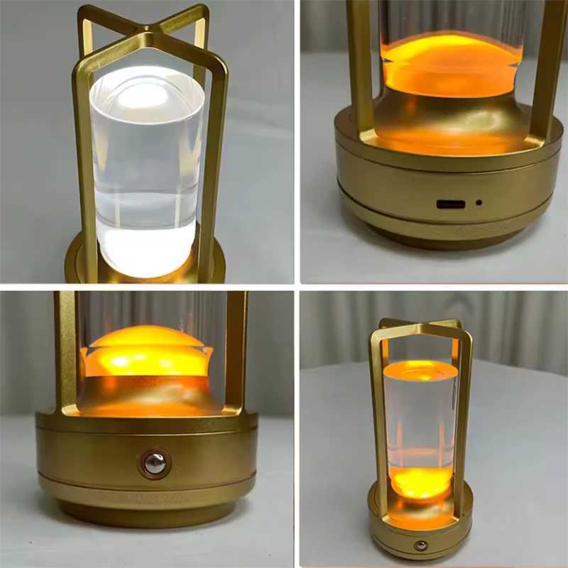 led crystal table lamp Rechargeable touch night lamp Bedroom bedside desk lamp decorative lamp for restaurants office bedroom lamps XJ250703