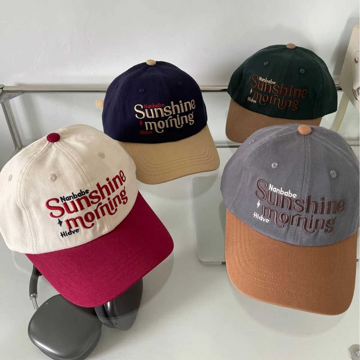 Fashion Embroidery Letter Baseball Cap Patchwork Wen Sun Hat Men Casual Sports Cotton Peaked Caps X250704