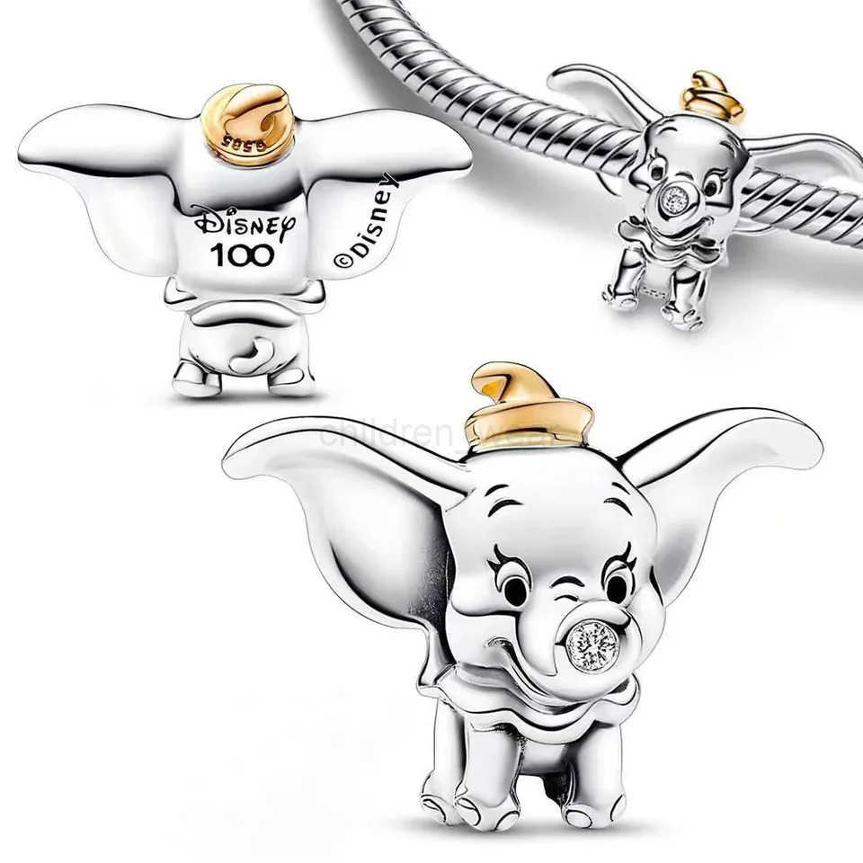 Disney 100th Anniversary Charm Beads Suitable Fits Original Bracelet DIY Birthday Jewelry Making W20250704