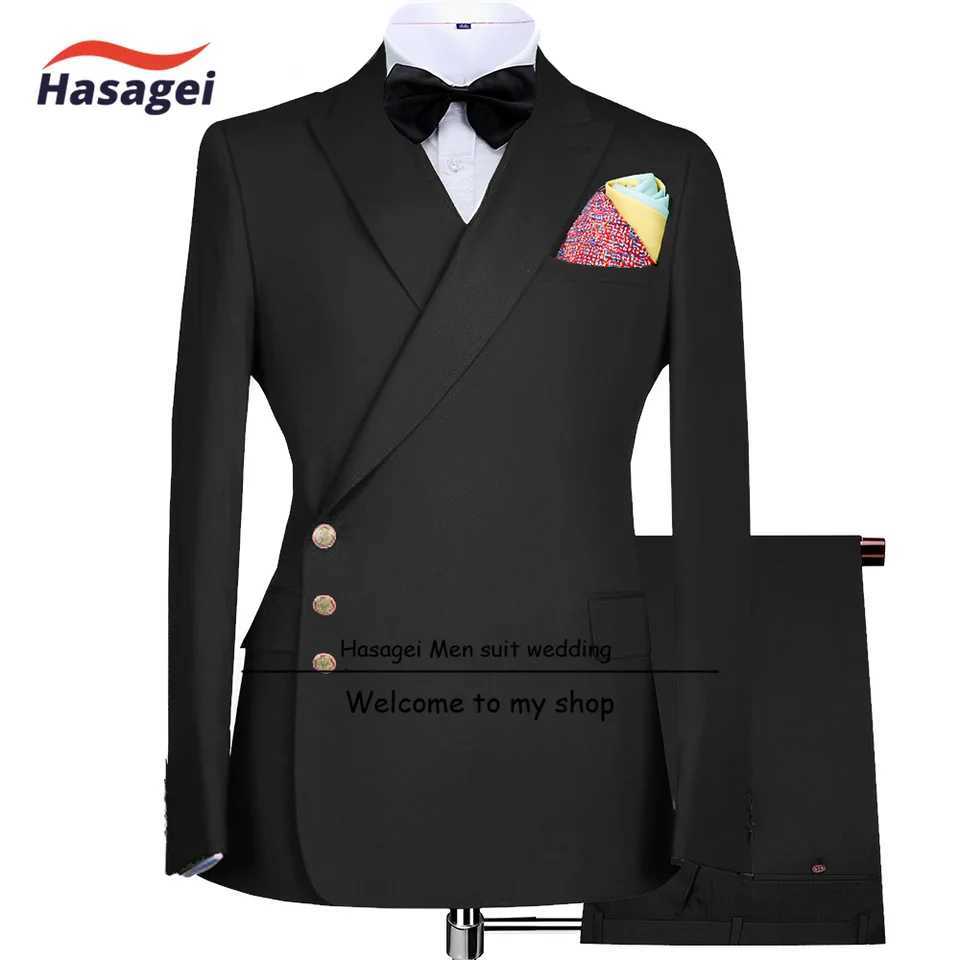2023 New Mens Suit Jackets and Pants 2-piece Set Elegant Wedding Tuxedo Blazer for Men Custom Clothes X250704