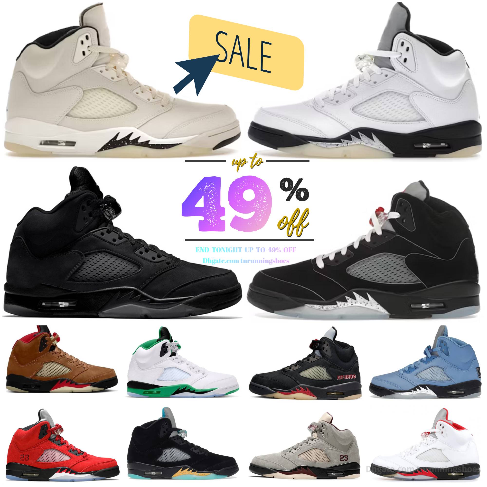 Jump 5 5s Men Basketball Shoes Designer J5 Raging Bull Fire Red Black Reverse Metallic Reimagined Golden Ticket Burgundy Olive Sail Cool Grey Racer Blue Mans Sneakers