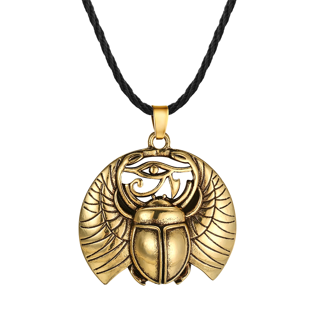 Collana Scarabe Occhio Di Horus Collana Scarabeo Egiziano Wadjet Antico Protezi…