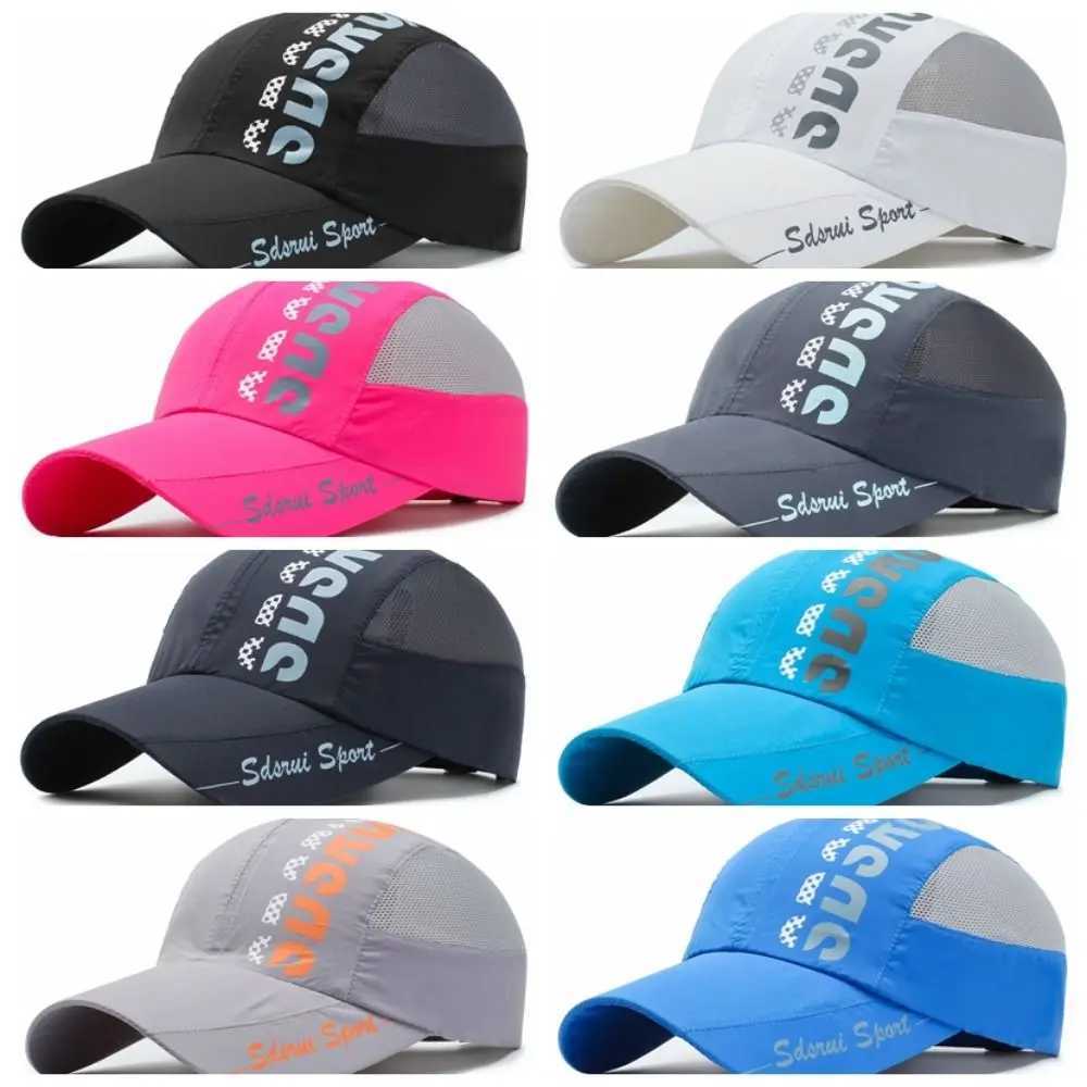 Breathable Quick Drying Quick Drying Hat tra Thin Letter Sunshade Baseball Hat Sun Hat Peaked Cap Mesh Baseball Cap Summer X250704