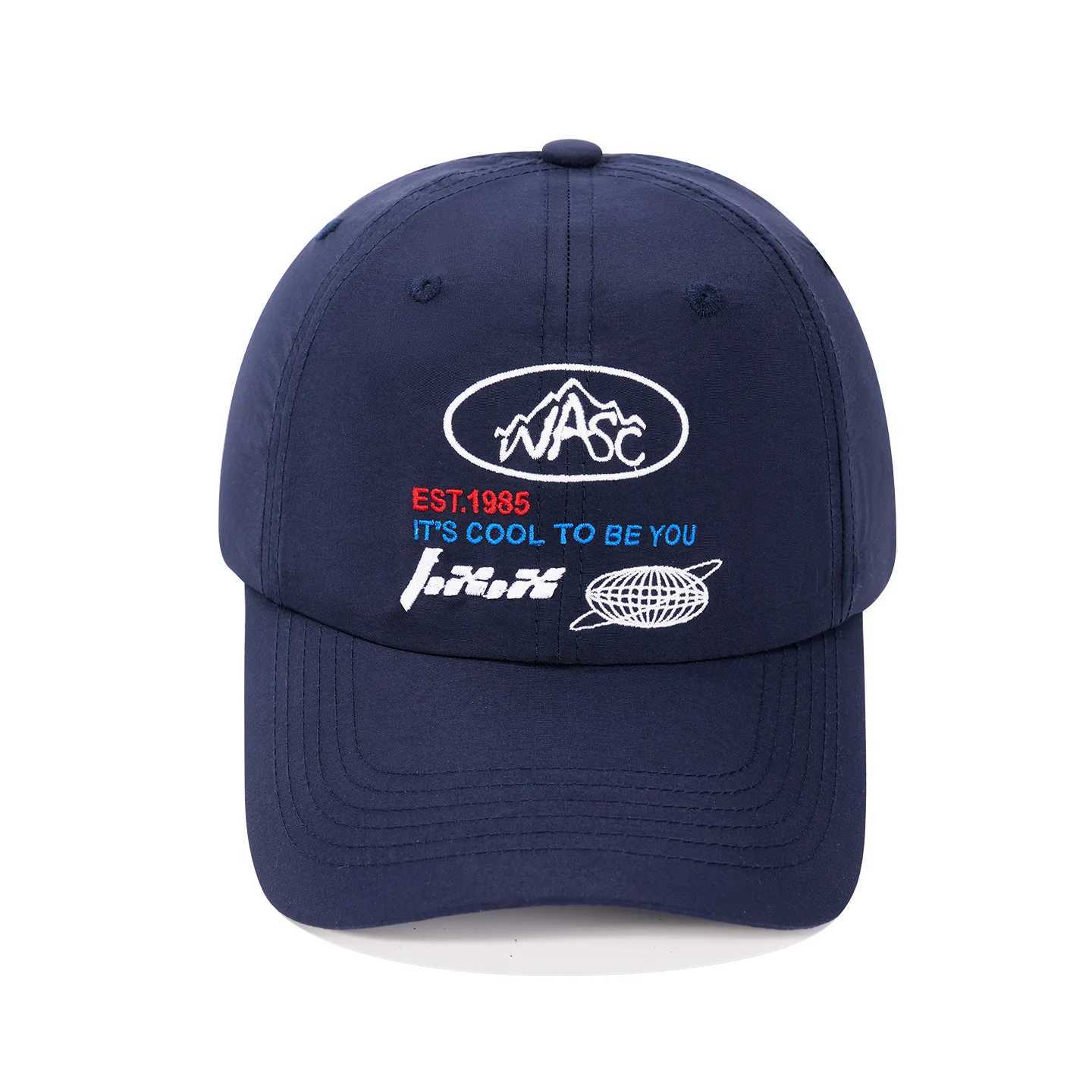 New Unisex Quick Drying Letter Embroidery Baseball Hats Sunshade Color Block Breathable Outdoor Peaked Caps X250704