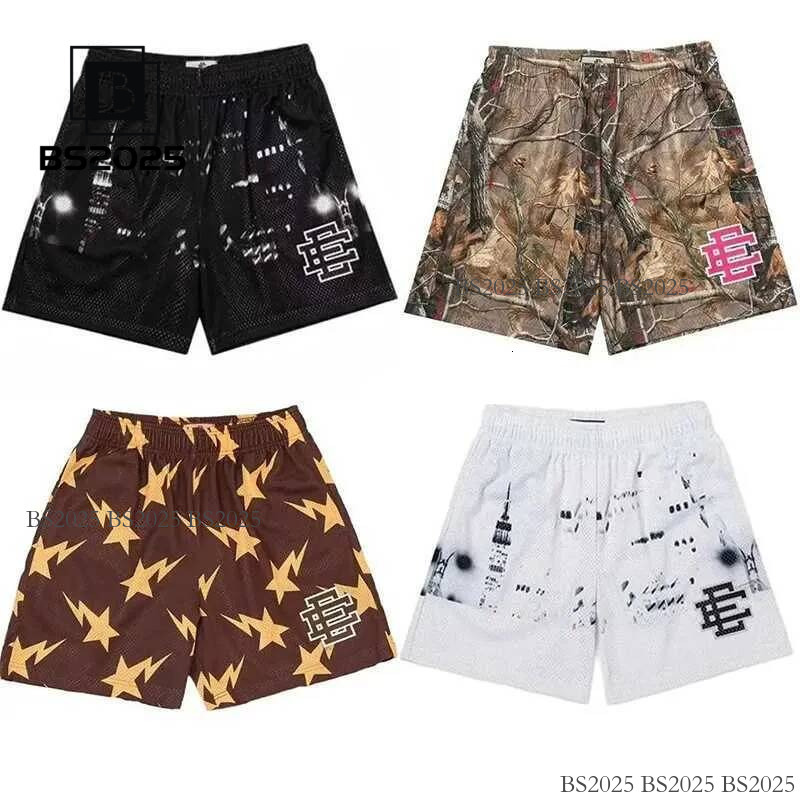 Men's Shorts Eric Emanels Men Beach Board Fitness Training Workout Sport Short Pants Women Summer Gym Jogging Mesh Casual 21b