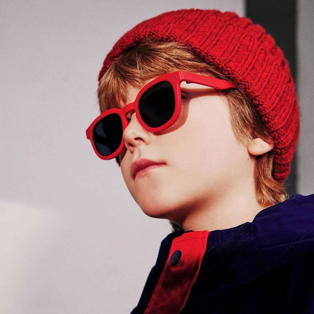 Polarized 3 Kids Square Sunglasses TPEE Rubber Flexible Frame for Boys Girls Toddler Age 3-12, 100% UV400 Protection 3-12, 100%