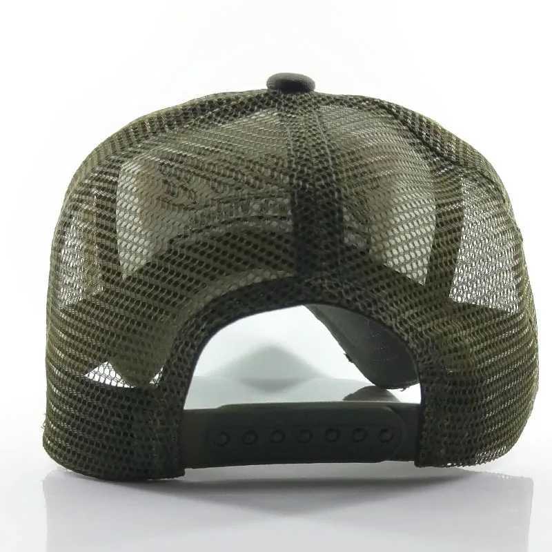 Summer Mesh Trucker Hat For Men Wen Retro Letter Baseball Cap Adjustable Outdoor Sun Visors Hip Hop Snapback Bonnet y2k X250704