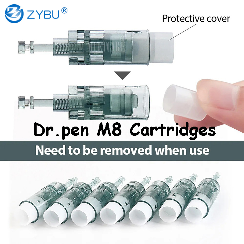 DrPen Ultima M8 Needle Cartridge Set - Various Sizes (11/16/24/36/42 pins) for Microneedling Therapy Derma Pen MTS Tips Nano 3D 5D Round Head