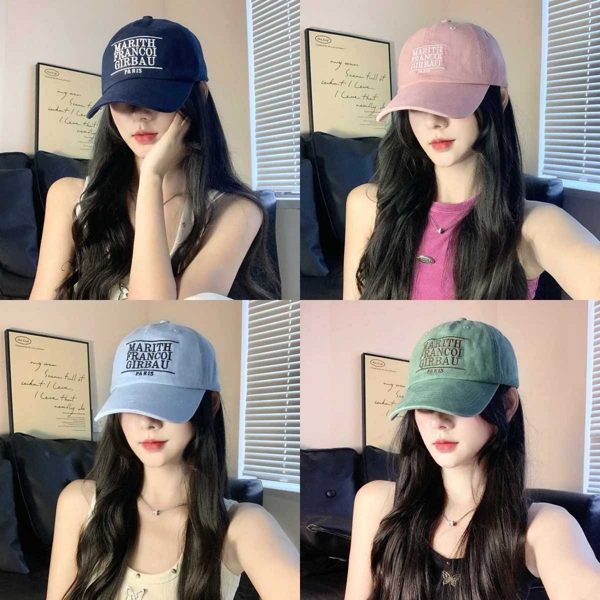Summer Sunshade Trendy Brand Embroidered Letter Baseball Cap Wens Ins Style Versatile Soft Top Cap Unisex Face Hat X250704
