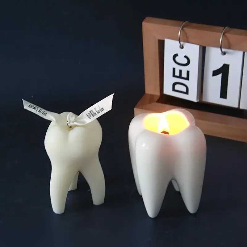 2023 New Creative 4 Aromatherapy Big Teeth Shaped Aromatherapy Candle For Birthday Gift Home Decoration Ornament 1PCS LF202 W250704