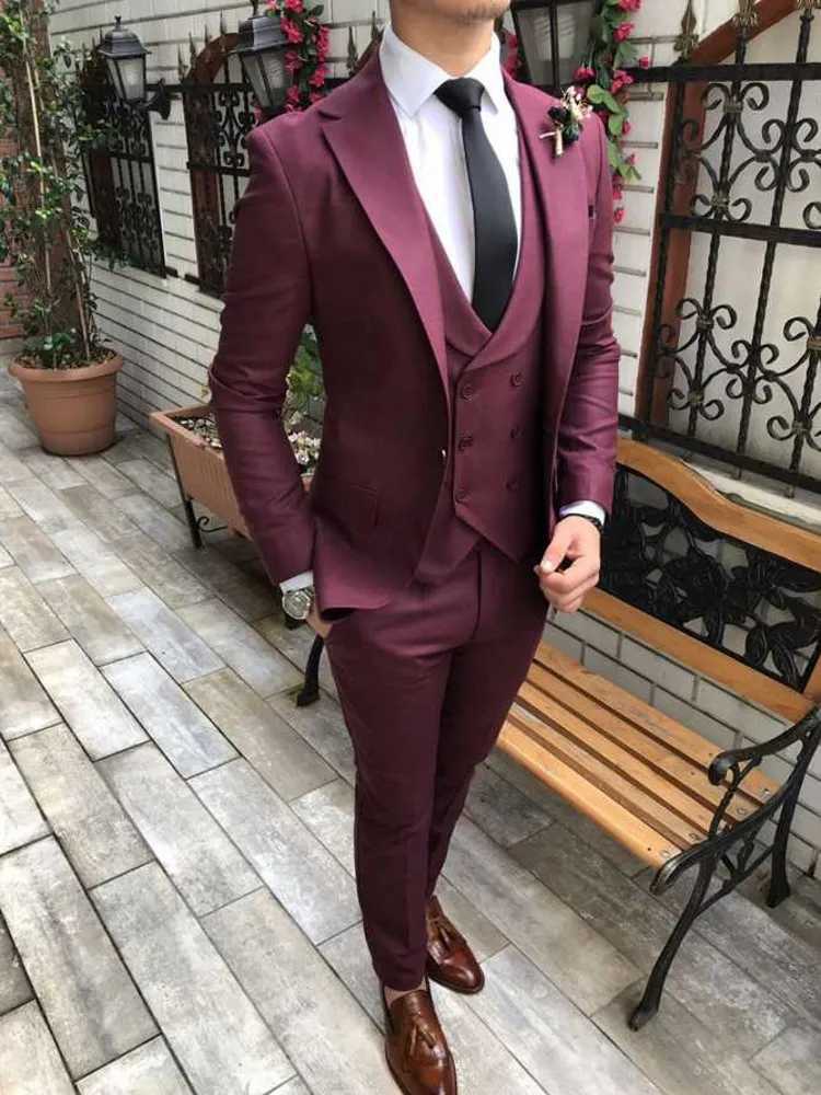 Summer Mens Suits Wedding Tuxedos Fashion Groom Outfit Classic Fit Peaked Lapel Prom Party Dinner Mens Suits (Jacket+Vest+Pants) X250704