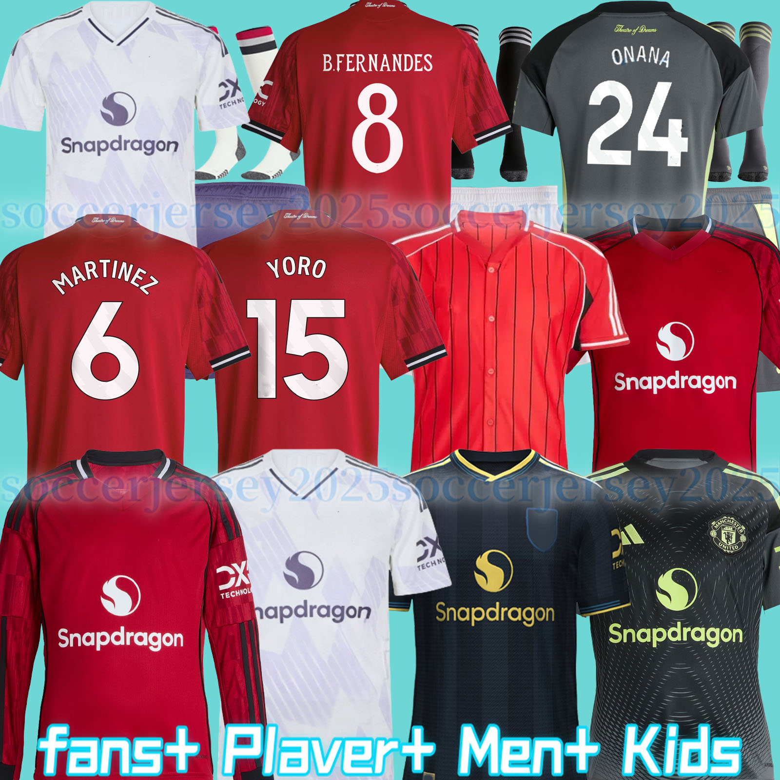 25 26 RASHFORD Stone Roses Soccer Jerseys GARNACHO HOJLUND MARTINEZ CASEMIRO football shirt B. FERNANDES men kids kits MAINOO ZIRKZEE AMAD 2025 ONANA Dalot