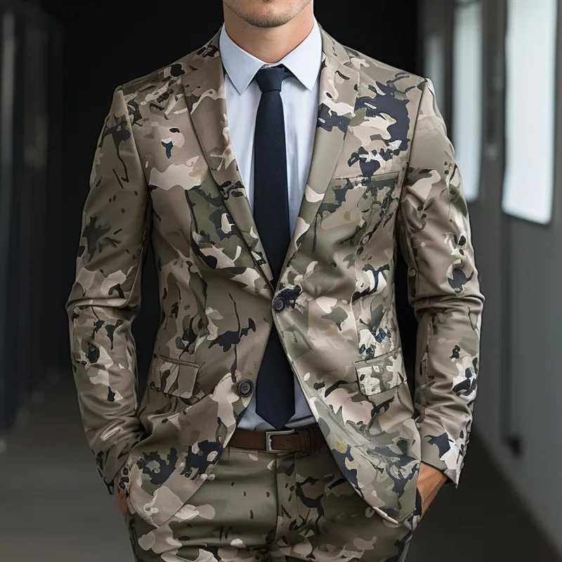 Fashion Mens Printed Suit Set Evening Prom Stage Dazzling Cool Performance Outfits Cosplay Party Slim Fit Stylish Costumes X250704