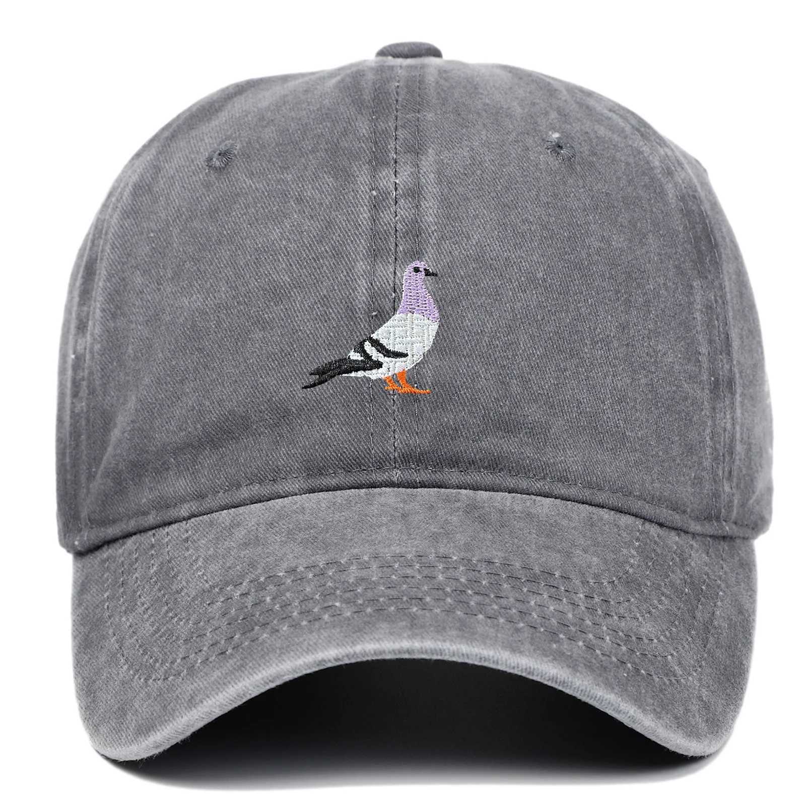 Men and wen summer sun hat outdoor sun protection pigeon embroidered baseball hat ins versatile casual baseball cap X250704