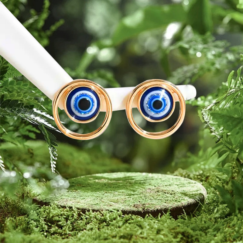 Devil's Turkish Blue Eye Niche Charm Earrings