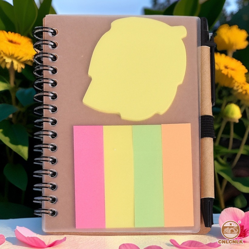 Small Spiral Kraft Paper Notebook Set A6 équipé de 6 livres et 25 notes de déchirure, adaptées aux fournitures commerciales et de bureaux