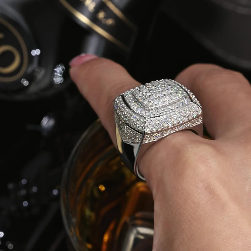 DJMAX Premium Ring for Women Hip Hop Personality Original 925 Sterling Silver Jewelry Men Diamond Ring 250716