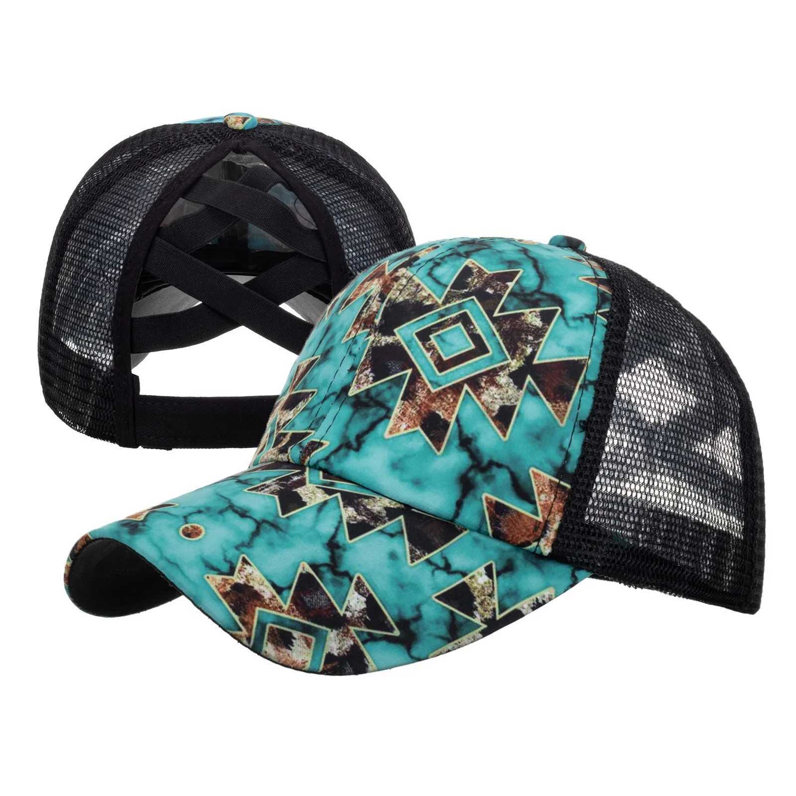 Vrouwen Paardenstaart Baseball Cap Snapback Verstelbare Paardenstaart Gorras Pet Zer Zonnehoed Mesh Trucker Hoed Pet Femm X250704
