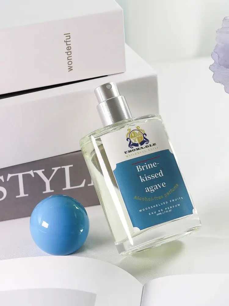 Parfum Azure Breeze Eau de Toilette for Men Fresh Woody Alcohol-Free Perfume with Cedarwood Vetiver Cologne Pink Pepper Mint XJ250704
