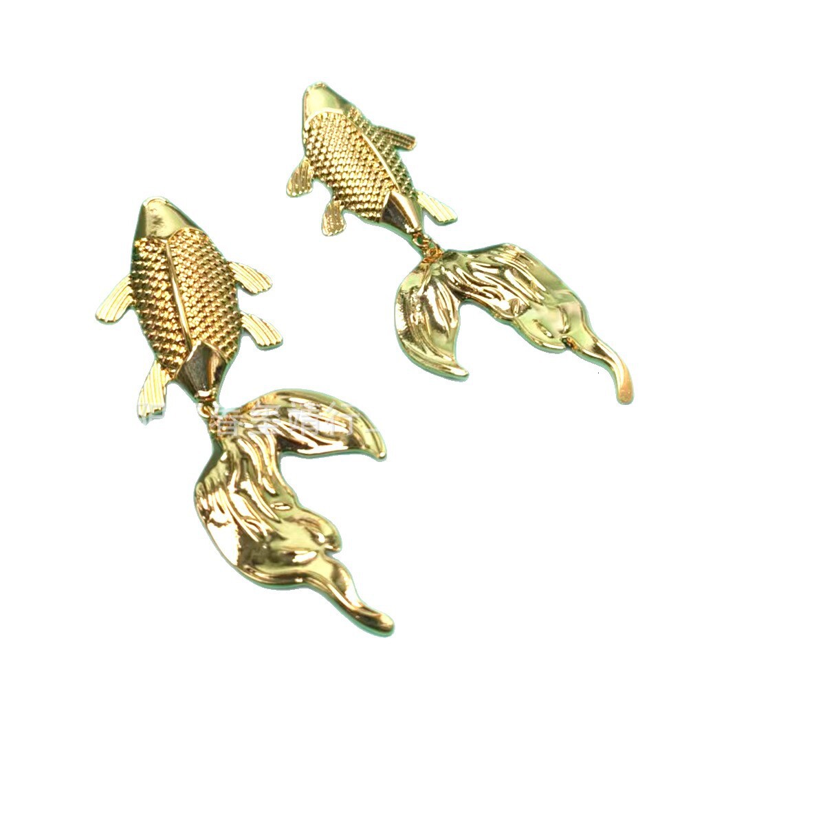 1 Pair of Koi Fish Earrings Goldfish Accessories, Charming Exquisite Niche Elegant