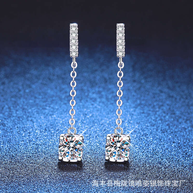 S925terling S925ier ClaS925S925ic Bull Head TaS925S925el EarringS925 JapaneS925e and Korean MinimaliS925t Ear Line 1 caratS925 MoiS925S925anite 293